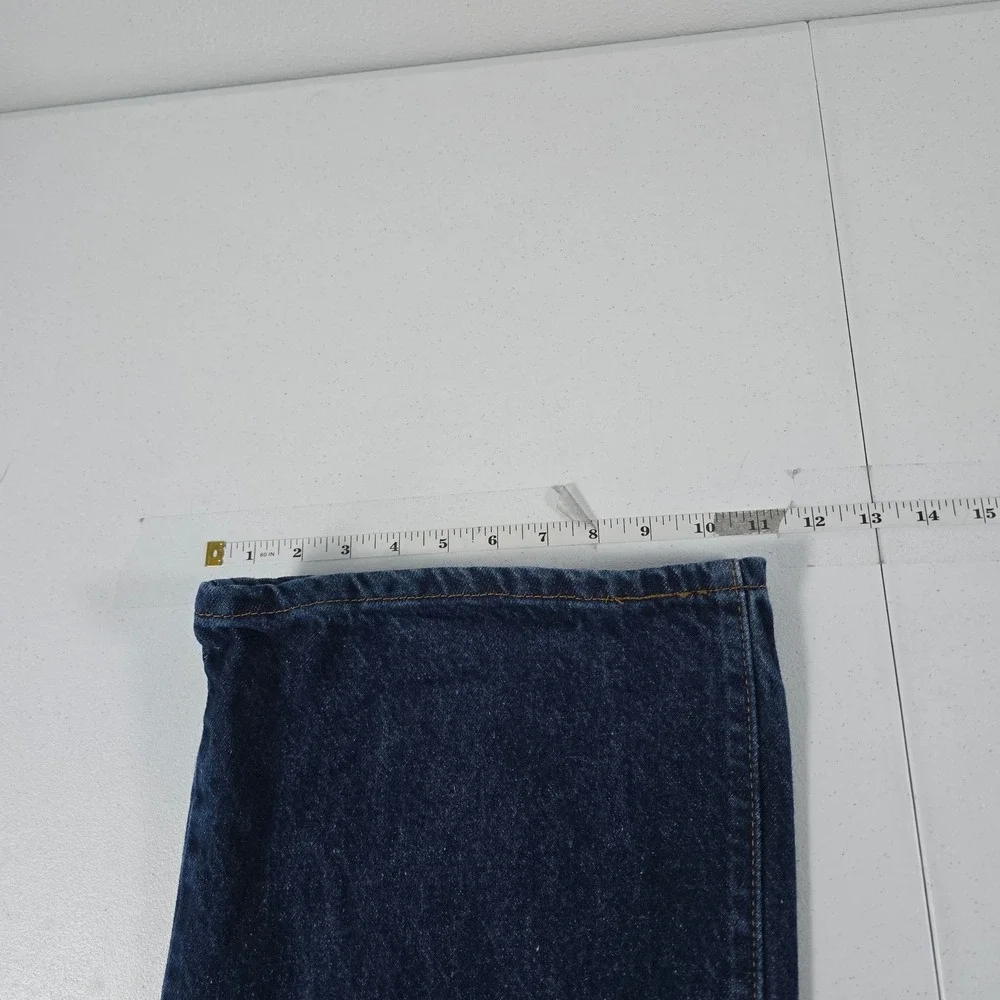 Levis 517 Mens Dark Wash Boot Cut Denim Jeans 44x32 Indigo Blue 100% Cotton